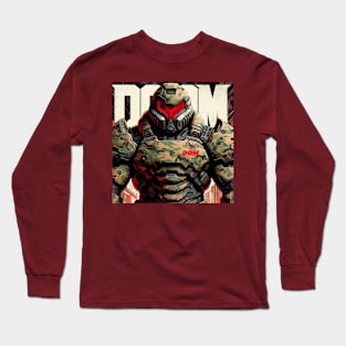 Doom Guy Dom Long Sleeve T-Shirt